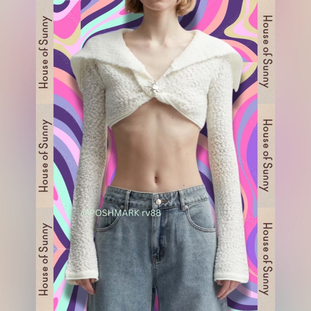 HOUSE OF SUNNY WOMEN’S SAIL KNIT IN PORCELAIN SIZE US4